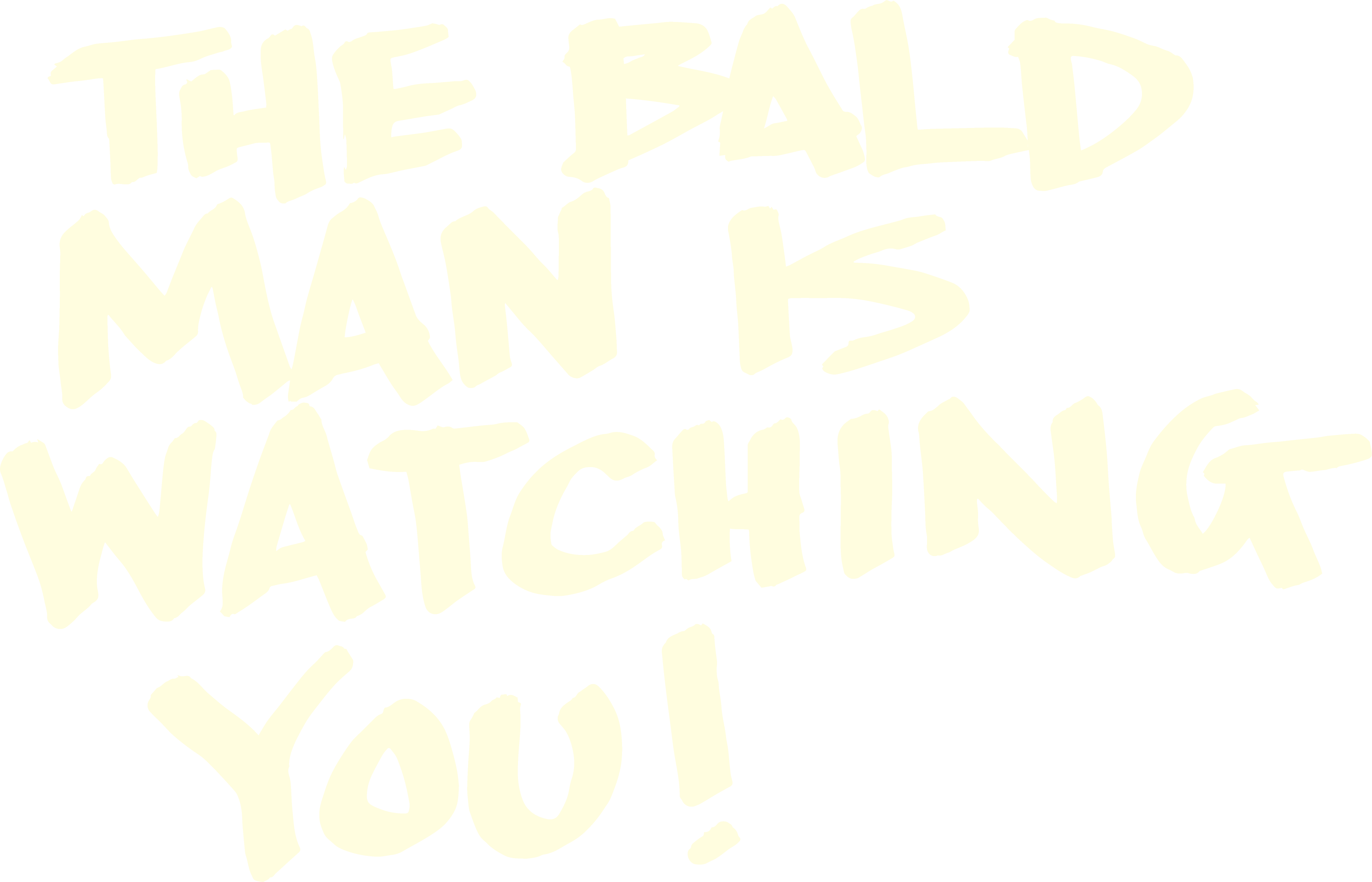 THE BALD MAN IS WATCHING YOU!